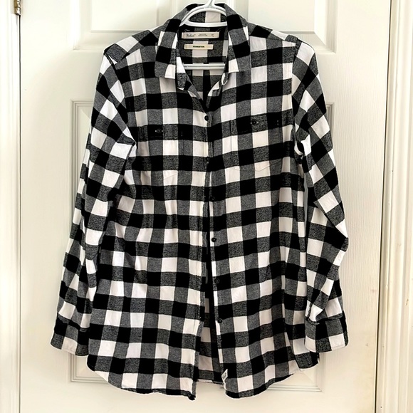 Woolrich black and cream buffalo plaid - Picture 1 of 4